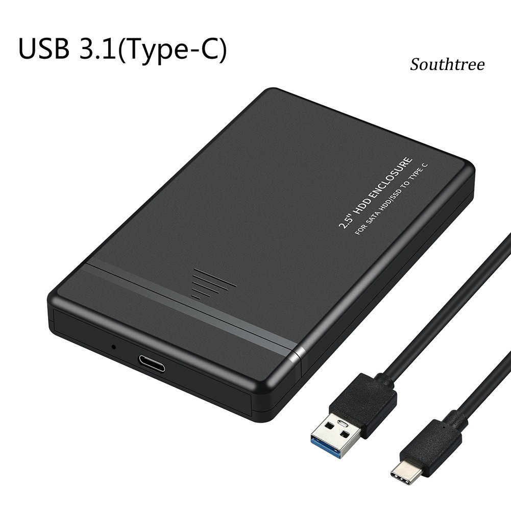 Hộp Đựng Ổ Cứng Di Động 2.5 Inch Usb 2.0 / 3.0 / 3.1 Type-C