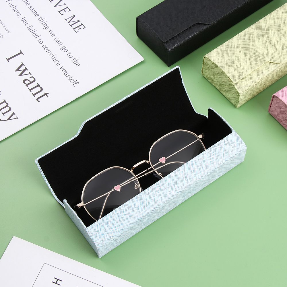 Hộp đựng mắt kính bằng da pu chống thấm nước phong cách vintage thời trang thích hợp cho nam nữ