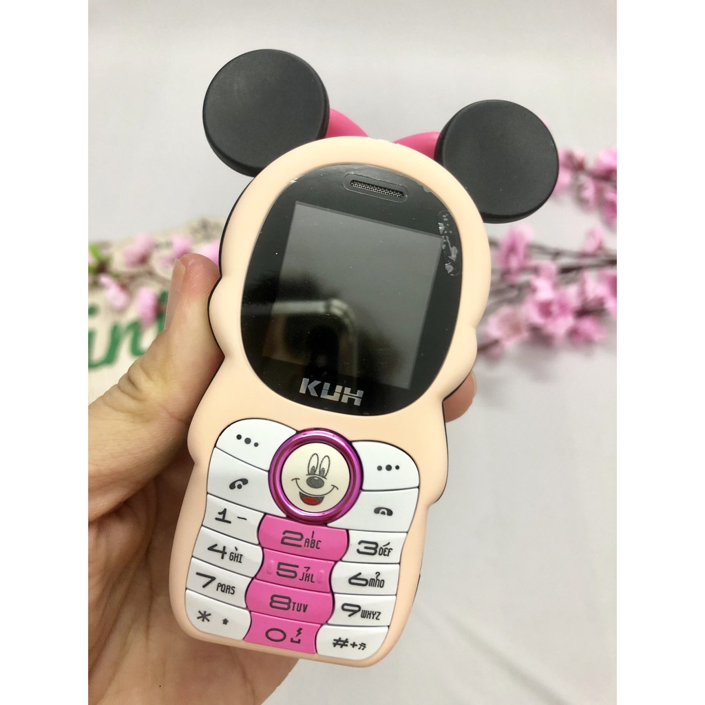 Điện Thoại Chuột Mickey T21 Mini độc lạ 2sim đèn sáng cực kỳ đẹp mắt | BigBuy360 - bigbuy360.vn