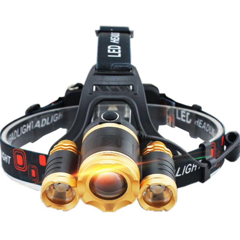 Đèn Pin Đội Đầu Đi Xe Máy, Đi Phượt Siêu Sáng HIGH POWER HEADLAMP T6 Chính Hãng - BH 6 Tháng