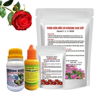 Combo chăm sóc hoa Hồng toàn diện (2) Dành cho vườn dưới 15 cây - Hiệu quả cao, An toàn, Tiết kiệm chi phí, dễ sử dụng