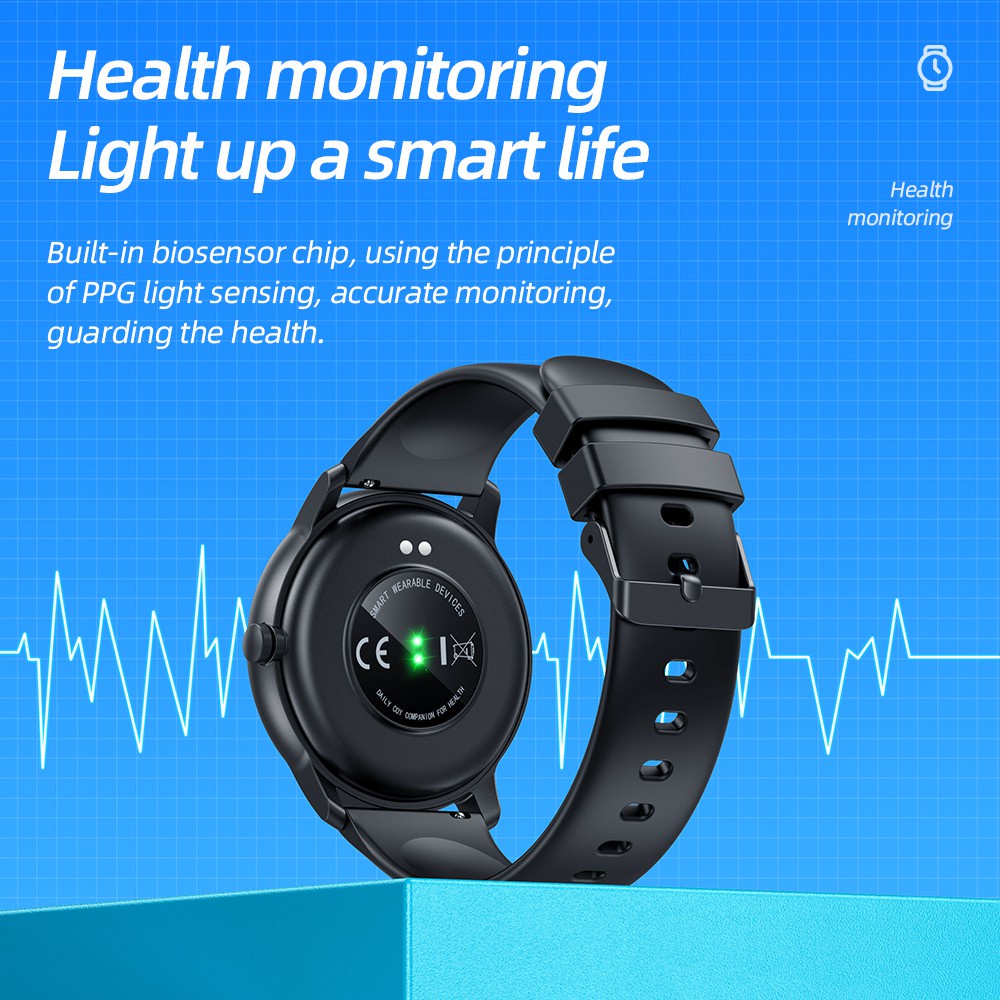 [Phiên bản không cuộc gọi] Đồng hồ thông minh Hoco y4 ip68 kết nối bluetooth chống nước hỗ trợ theo dõi nhịp tim thiết kế mới hợp thời trang