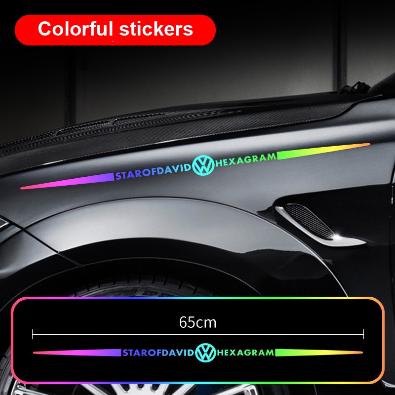 Miếng Dán Logo Phản Quang Nhiều Màu Chống Thấm Nước Cho Xe Hơi