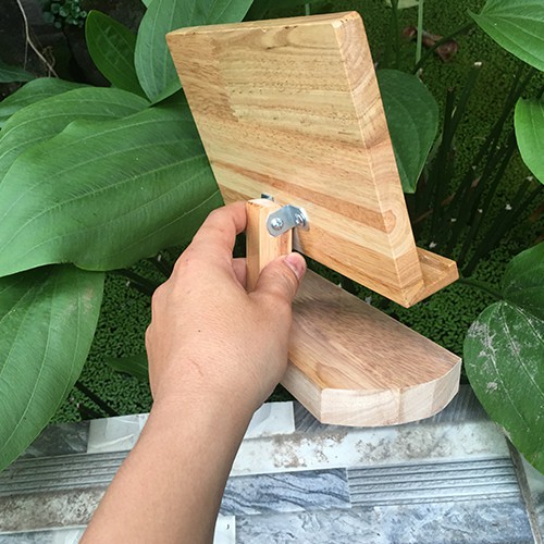 Giá đỡ điện thoại, Ipad, máy tính bảng bằng gỗ viết chữ thư pháp | BigBuy360 - bigbuy360.vn