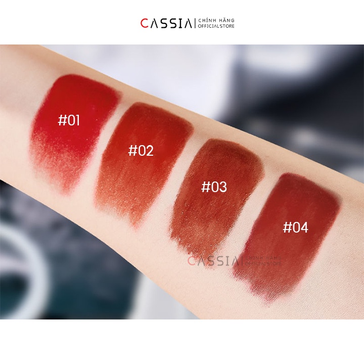 Set son thỏi lì ánh bạc điêu khắc 4 cây dưỡng môi lâu trôi, Set son nội địa trung mịn mượt như nhung, 4 màu nồng cháy