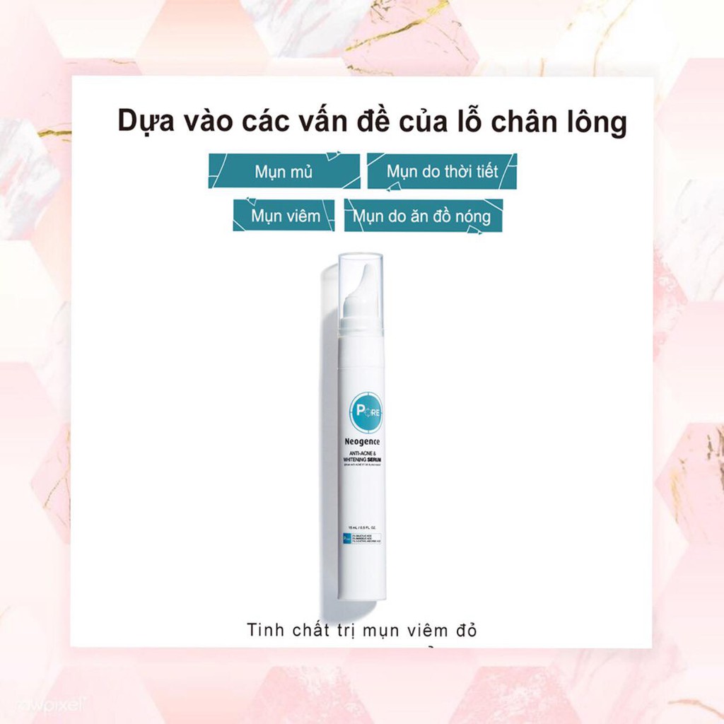 Neogence Đài Loan - Serum giảm mụn, trắng da 15ml
