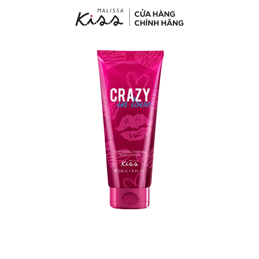 [Mã INCU50 giảm 50k đơn 250k] Sữa Dưỡng Trắng Da Toàn Thân Hương Nước Hoa Malissa Kiss - Hương Crazy In Love 226g