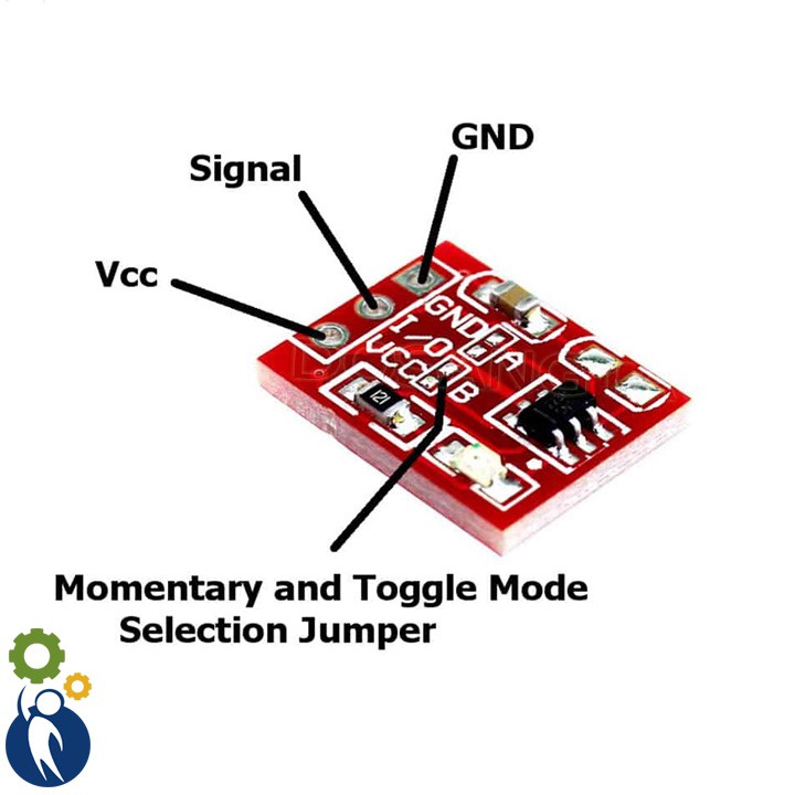 Bộ 5 Module Nút Cảm Biến Chạm TTP223 Touch Sensor Cảm Ứng Điện Dung