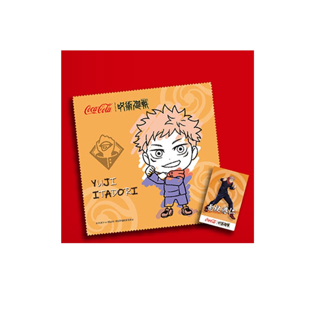 Khăn và Thẻ Jujutsu Kaisen kết hợp Coca-Cola Nội Địa Nhật