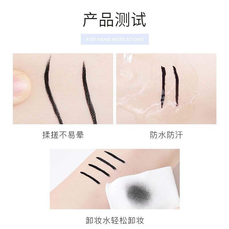 Bút Kẻ Mắt Nước GDTIMA Màu Đen Nhanh Khô Chống Thấm Nước 0.6ml