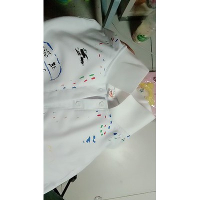 Áo polo dài tay họa tiết đáng yêu