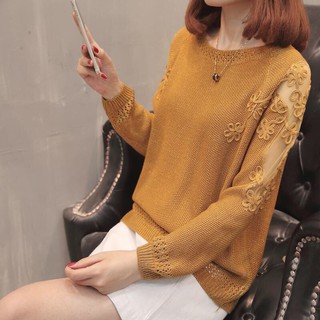 Áo len thêu hoa dệt kim hàng nhập cao cấp BY4423