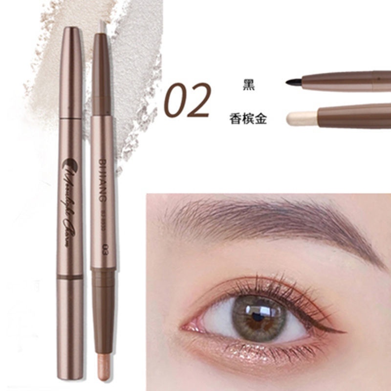 [Hàng mới về] Bút trang điểm bắt sáng dạng thỏi hai đầu ánh nhũ kim tuyến xinh xắn chống nước | BigBuy360 - bigbuy360.vn