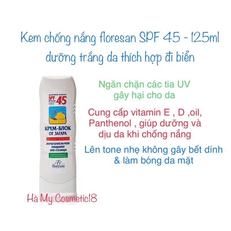 Kem chống nắng Floresan spf45