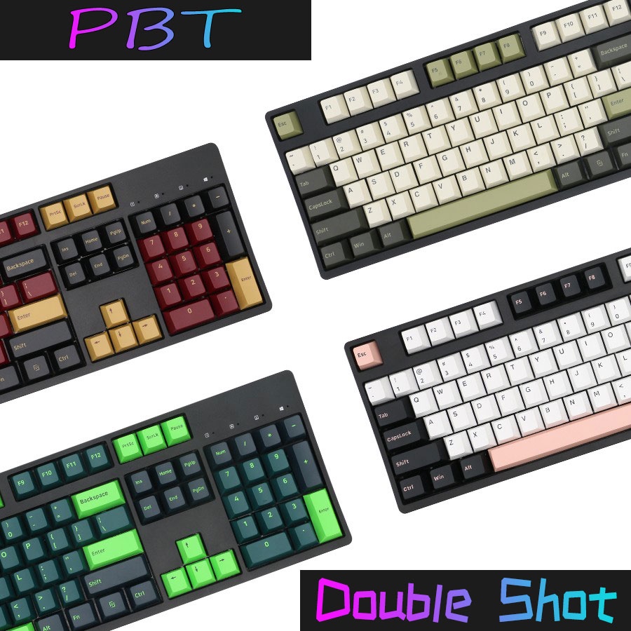PBT keycaps/Double shot molding/cherry profile/Iris/Olivia/ night runner/sonic/WOB/BOW/Striker /GMK keycap