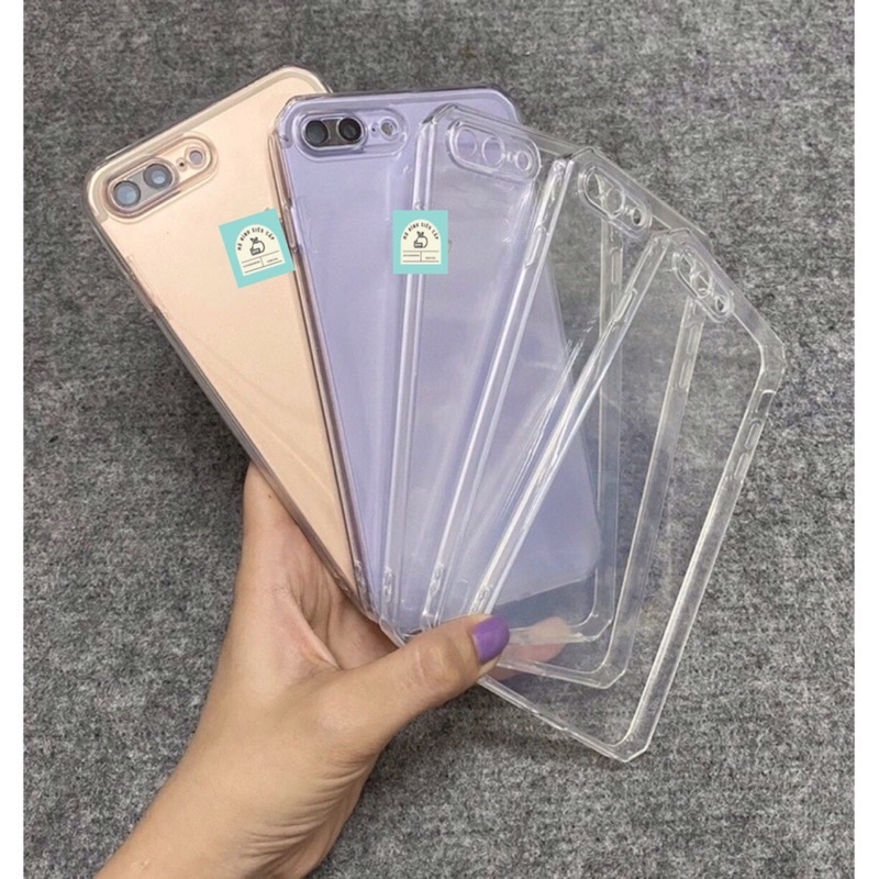 Ốp Lưng Silicon Trong Dành Cho Máy Đã Thay Vỏ Vuông 7Plus / 8Plus Chuẩn Đẹp