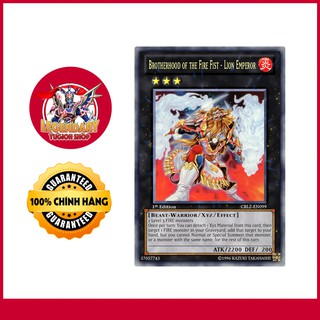 [EN][Thẻ Bài Yugioh Chính Hãng] Brotherhood Of The Fire Fist - Lion Emperor