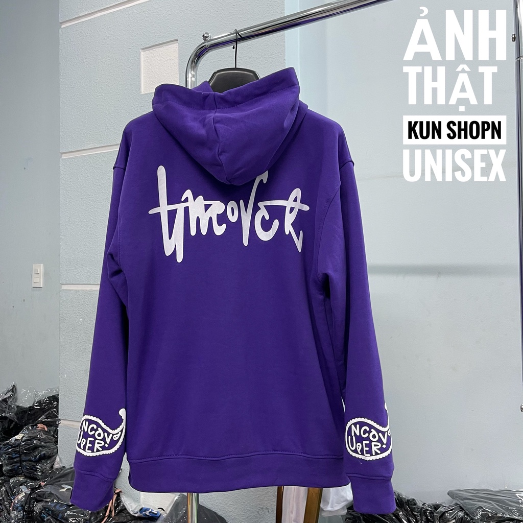 Áo hoodie Uncover badana chất nỉ bông áo hoodie nam nữ kun shop