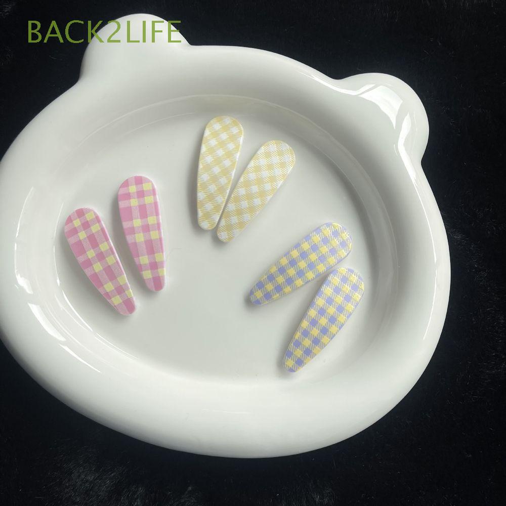 Set 2 Kẹp Tóc Bằng Hợp Kim Nhiều Màu Sắc Dễ Thương Dành Cho Nữ