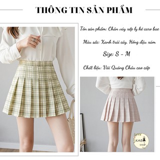 Chân váy xếp ly Chân váy kẻ sọc caro cao cấp thời trang 2021