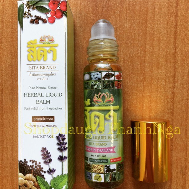 DẦU LĂN THẢO DƯỢC SITA BRAND HERBAL LIQUID BALM