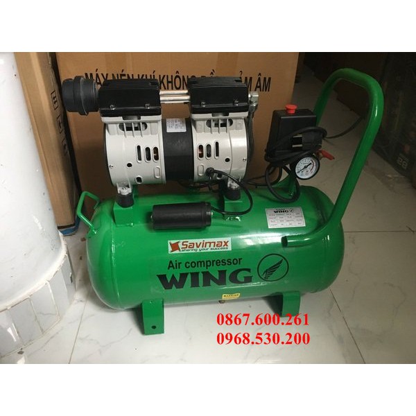 Máy nén khí mini không dầu 1HP Wing TW-OF750-25L - Dung tích 25L GIÁ CỰC SOCK