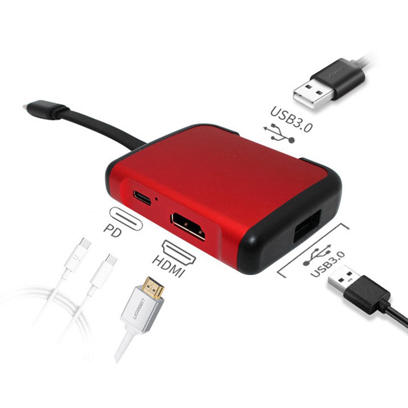 Bộ Sạc Đa Năng 4 Trong 1 Usb Hub 3.0 Hdmi Hd | BigBuy360 - bigbuy360.vn