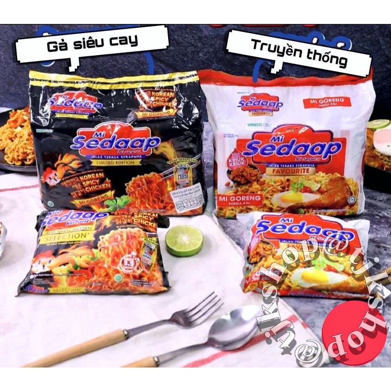 MÌ TRỘN INDO SEDAAP NISSIN ĐỦ VỊ