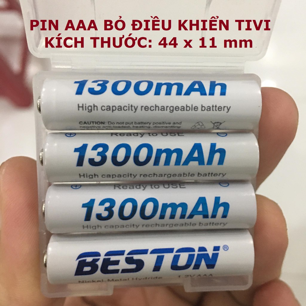 Pin sạc BESTON AA/AAA 1.2V và bộ sạc 2 khe/4 khe/ 8 khe / pin 9V 1000mAh