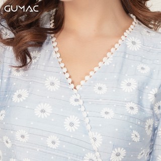 Đầm cổ V đăng ten GUMAC DA9104