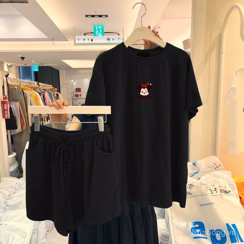 Bộ Đồ Thể Thao Tay Ngắn Dongguk Door2021 Cỡ Lớn Thời Trang Mùa Hè Mới Cho Nữ | BigBuy360 - bigbuy360.vn