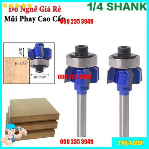 Mũi gọt cạnh chỉ - Dao gọt chỉ nhựa dán cạnh cho máy phay gỗ cầm tay QE035