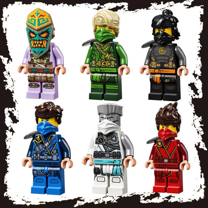 Set 6 Mô Hình Nhân Vật Ninja Rừng Cho Bé