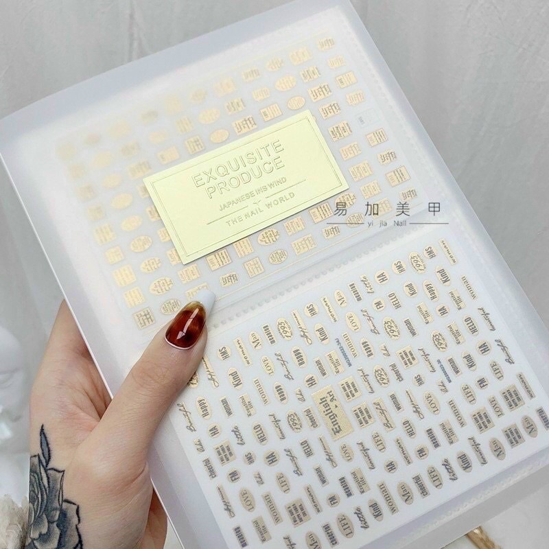 Sổ Đựng Sticker,sổ Đựng Mẫu Nail,kích Thước 33*21cm