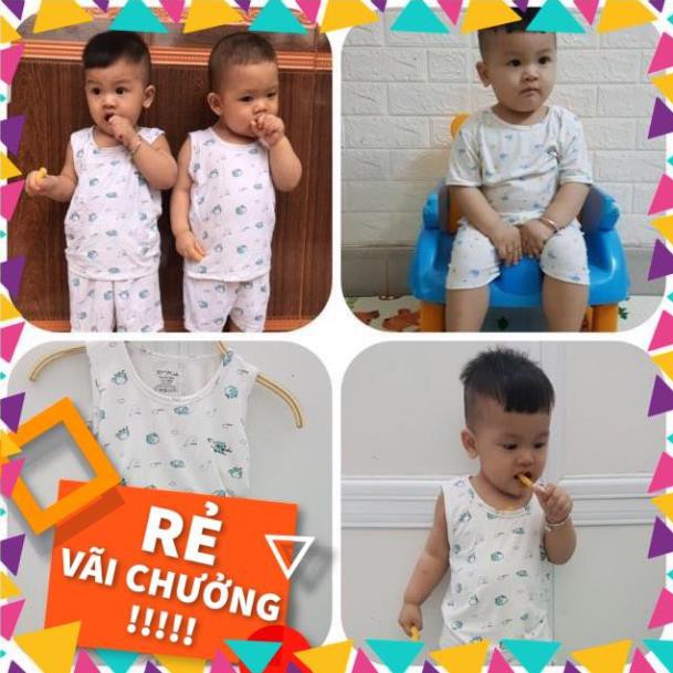 Combo 10 bộ ba lỗ cotton cho bé, hàng đẹp có giãn ( sỉ)
