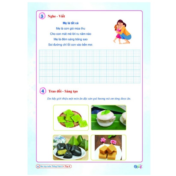 Sách - Bộ 2 quyển bài tập tuần và đề kiểm tra Tiếng Việt lớp 2 học kì 2 Cánh Diều
