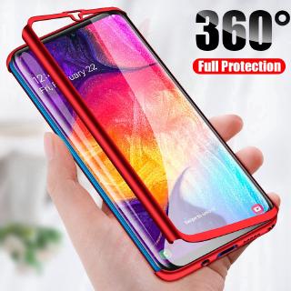 Ready Stock Samsung Galaxy A10 A20 A30 A40 A50 A60 A70 A10s Casing 360°Full Protection Case Matte PC Back Cover