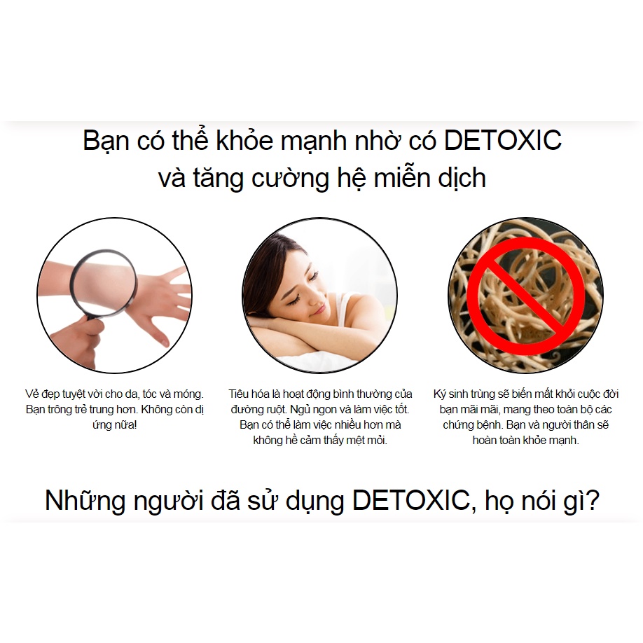 Viên Uống Detoxic Của Nga Diệt Ký Sinh Trùng, Ngăn Ngừa Hôi Miệng, Cải Thiện Tiêu Hóa - 20 Viên