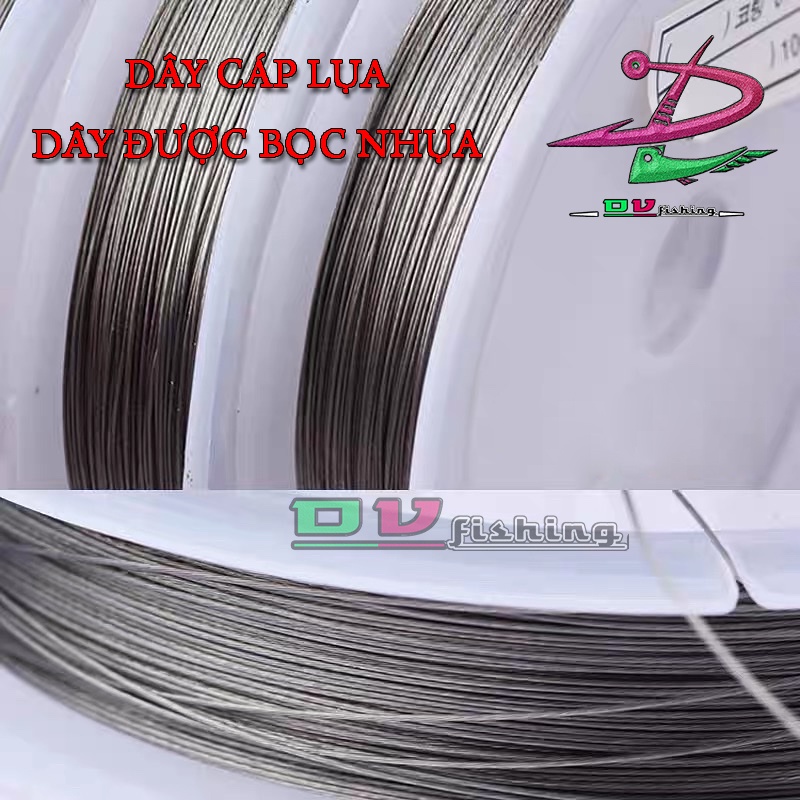 CÁP LỤA CÂU CÁ CHIM, LÀM THẺO. { Tặng bich 1 bịch ống kẹp 20pcs }