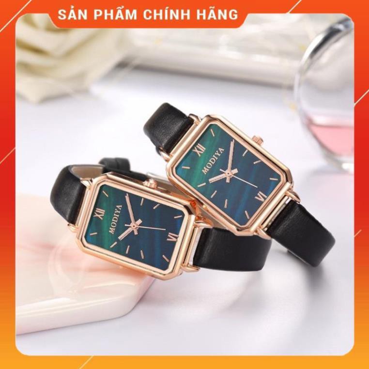 [Hàng Chính Hãng] Đồng hồ nữ Modiya dây da mặt chữ nhật siêu hot 2022 [Uy Tín Về Chất Lượng] | BigBuy360 - bigbuy360.vn