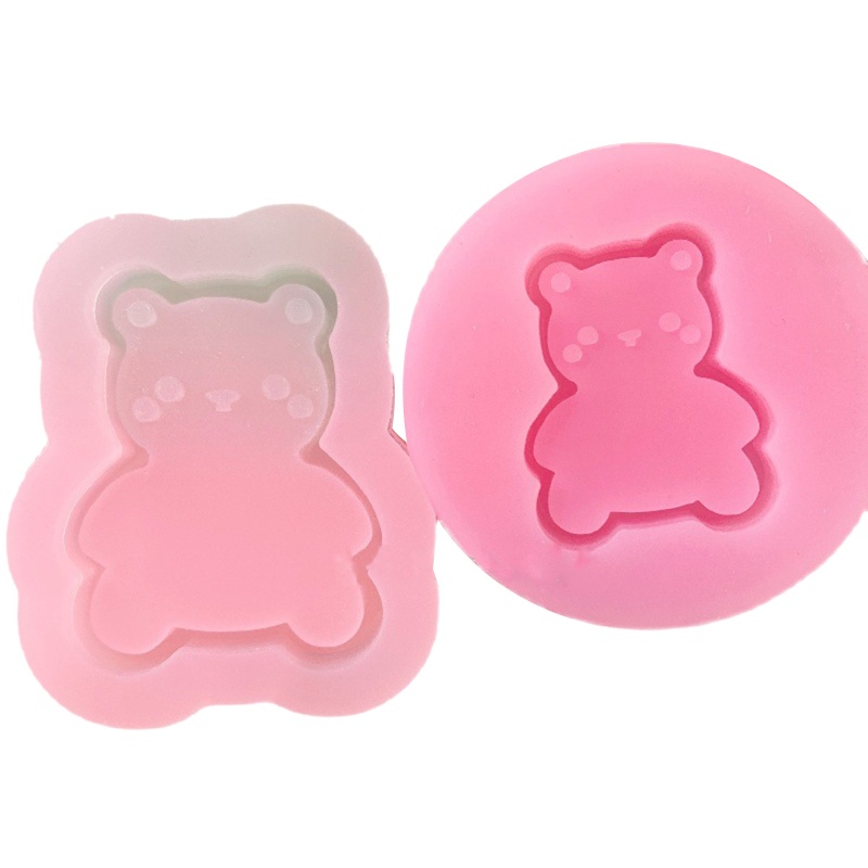 Khuôn Silicone Làm Móc Khóa Hình Chú Gấu Nhỏ