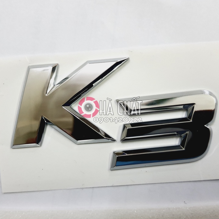 Logo chữ nổi K3 cho xe Kia K3 🚘 nhập khẩu Hàn Quốc chính hãng KIA MOTORS