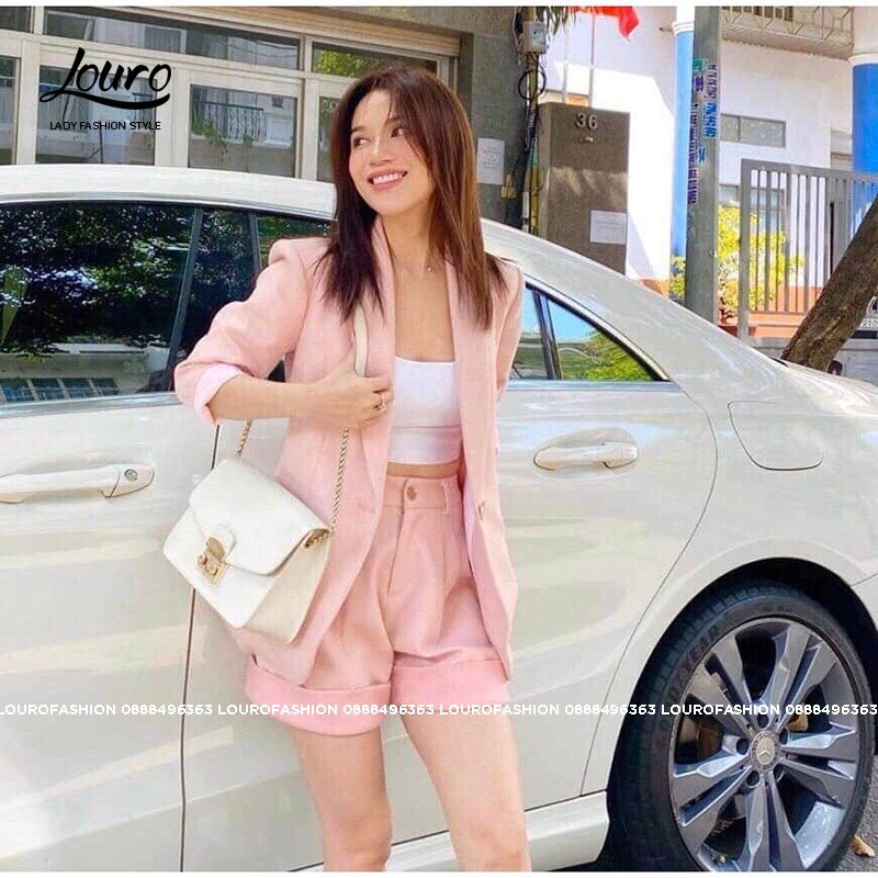 Set bộ blazer nữ 3 chi tiết💟FREESHIP💟set  vest nữ gồm gồm Áo vest blazer+áo thun+quần short, vest công sở -L037