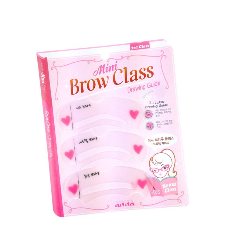 1 Bộ 3 kiểu Khuôn kẻ lông mày Mini Brow Class