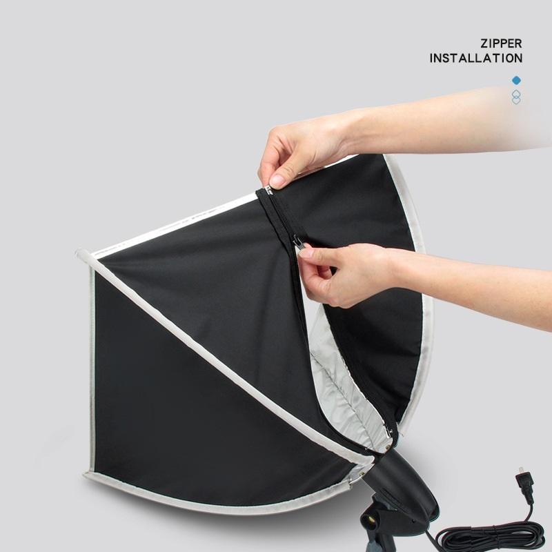 Bộ Kit Baoblaze Softbox Linco zenith chân 8806 tay treo kèm bóng đèn 80w livestream chụp hình studio