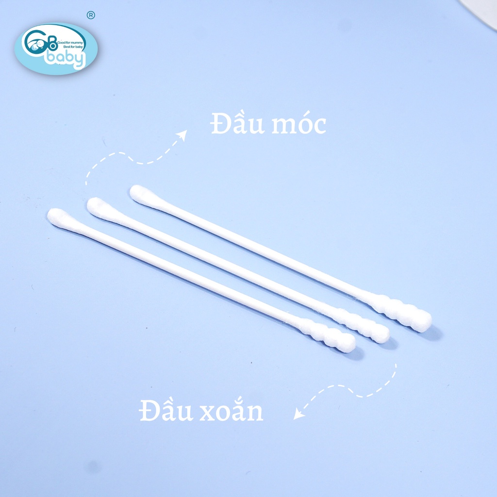Tăm bông trẻ em GB-Baby (hộp vuông)