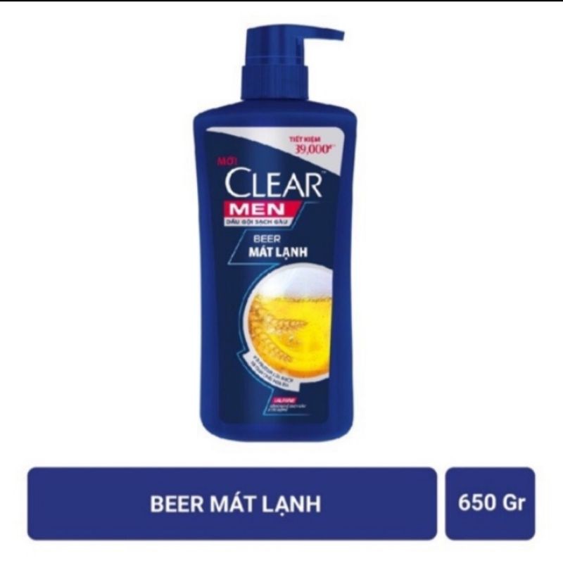 Dầu gội Clear Men 650gr