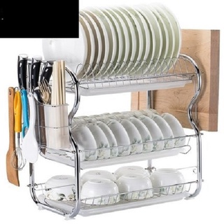 Kệ nhà bếp inox 3 tầng - Kệ úp chén bát inox RE0164