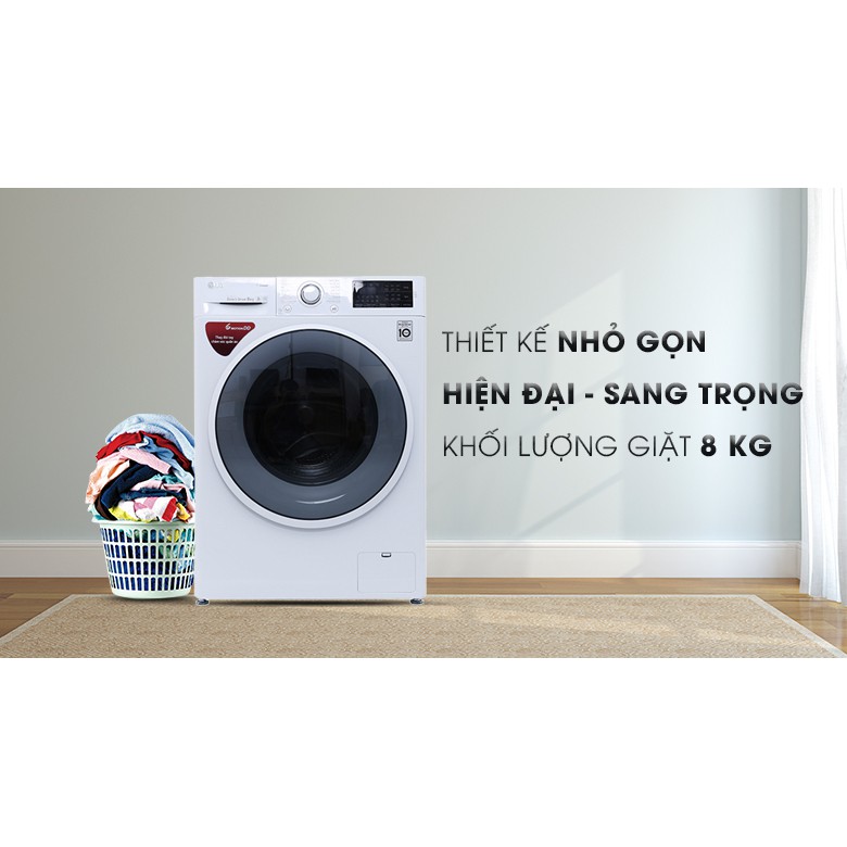 Máy giặt LG Inverter 8 kg FC1408S4W2