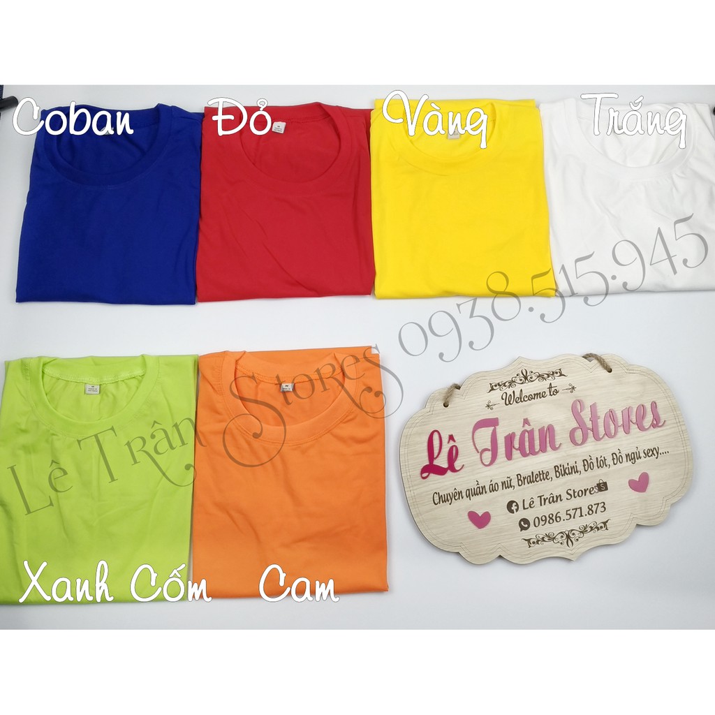 ÁO THUN NAM NỮ ĐẸP size S M L ÁO THUN TRƠN CỔ TRÒN ÁO THUN GIÁ SỈ LÊ TRÂN STORES | BigBuy360 - bigbuy360.vn